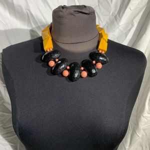 David Aubrey geo statement necklace
